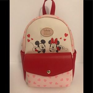 Disney Mickey & Minnie Mouse Hearts Mini Backpack